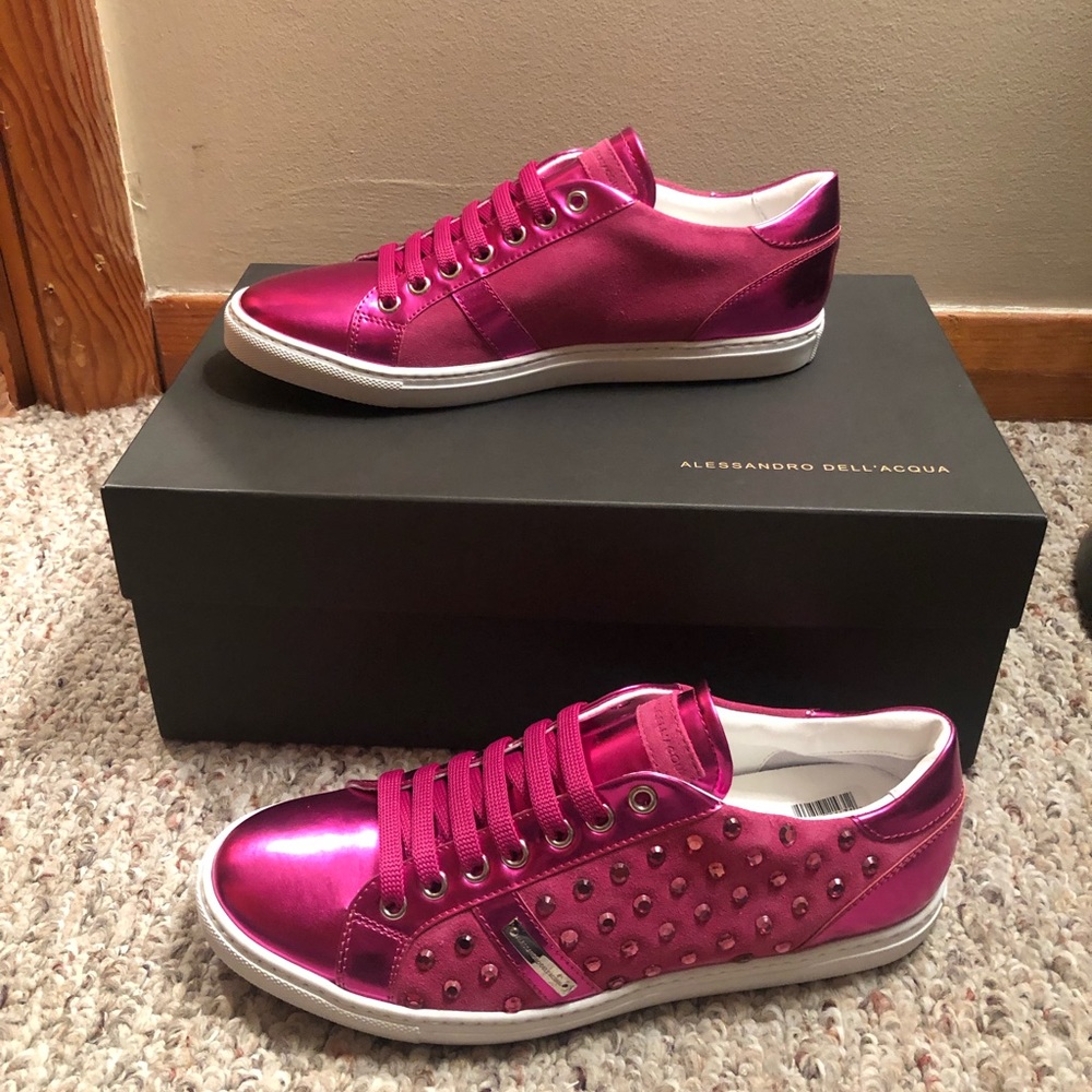 Alessandro Dell' Acqua pink women’s sneakers
